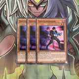 LED6-EN031 x3 Doppelwarrior Common Excellent Condition Yugioh