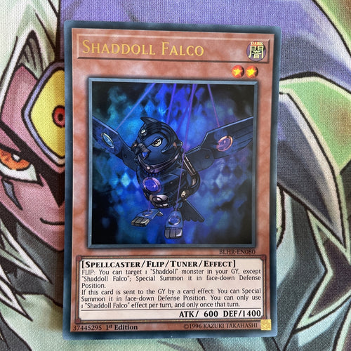 BLHR-EN080 Shaddoll Falco Ultra Rare 1st Edition NM Yugioh Card