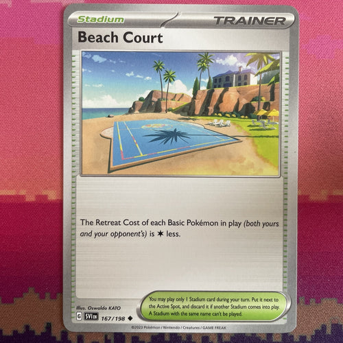 Pokemon Card Beach Court Scarlet & Violet Uncommon 167/198 Near Mint