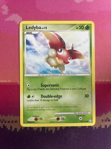 Pokemon Card Ledyba Legends Awakened Common 104/146 Near Mint