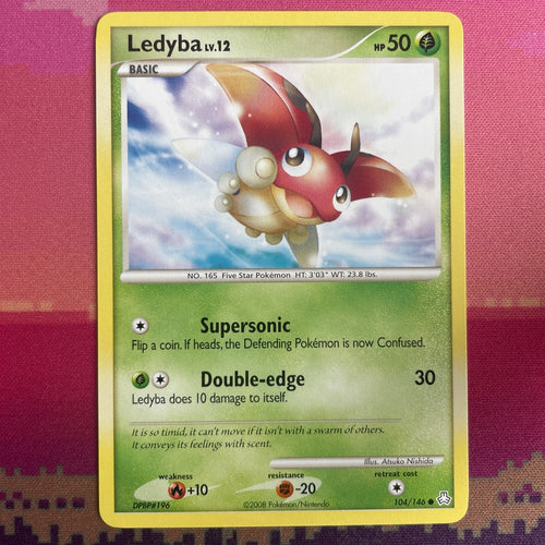 Pokemon Card Ledyba Legends Awakened Common 104/146 Near Mint