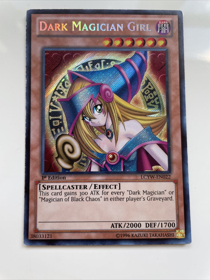 LCYW-EN022 Dark Magician Girl 1st Edition Secret Rare LP Yugioh