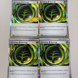 4x Holo Growing Grass Energy 086/088 - ME03: Perfect Order Pokemon Playset