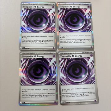 4x Telepathic Energy 088/088 Holo NM - Perfect Order - Pokemon Card/TCG
