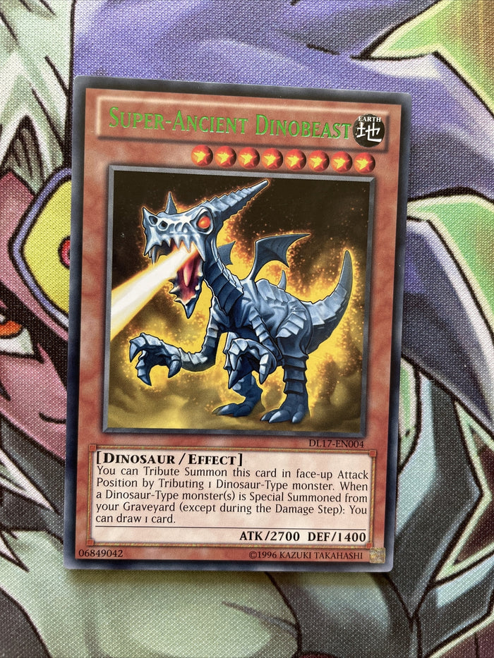 DL17-EN004 Super-Ancient Dinobeast Green Rare UNL Edition NM Yugioh Card