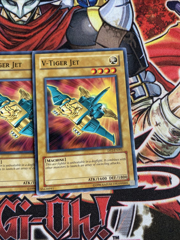 DP2-EN001 x3 V-Tiger Jet Yugioh Playset (back)