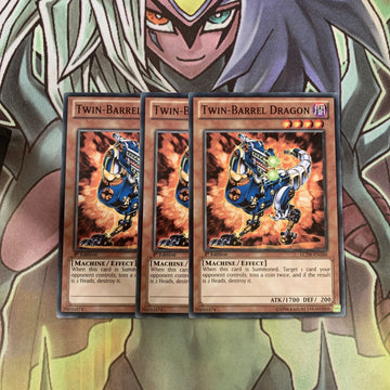 LCJW-EN266 x3 Twin-Barrel Dragon Common Excellent Condition Yugioh