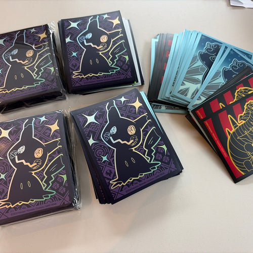 500 Pokemon TCG Card Sleeves Bundle - Super Premium Collection, ETB, Sealed Used