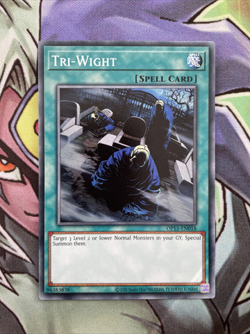 OP15-EN018 Tri-Wight Common UNL Edition Near Mint Condition Yugioh Card