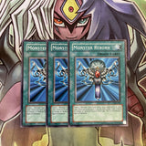 SDJ-035 x3 Monster Reborn Common Excellent Condition Yugioh