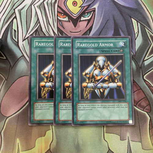 MFC-036 x3 Raregold Armor Common Excellent Condition Yugioh