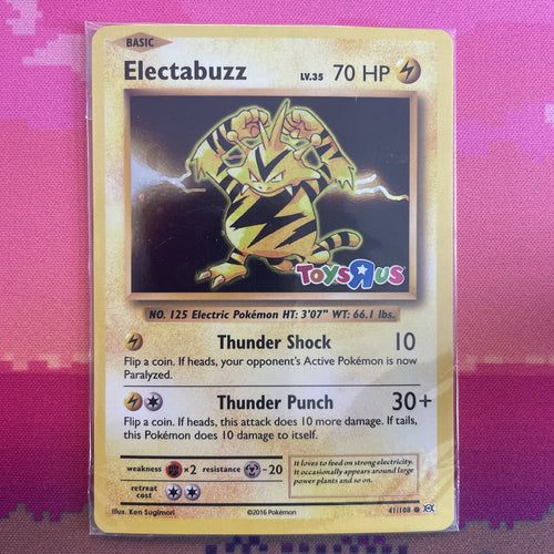 Pokemon Card Electabuzz Evolutions TOYSRUS Promo SEALED Holo 41/108 Near Mint