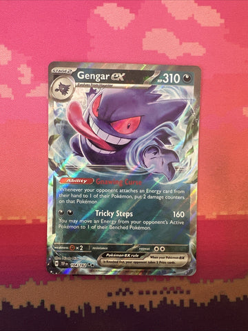 Pokemon Card Gengar ex 104/162 Temporal Forces Near Mint