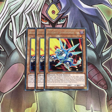 SAST-EN007 x3 Rocket Synchron Rare Excellent Conditon Yugioh