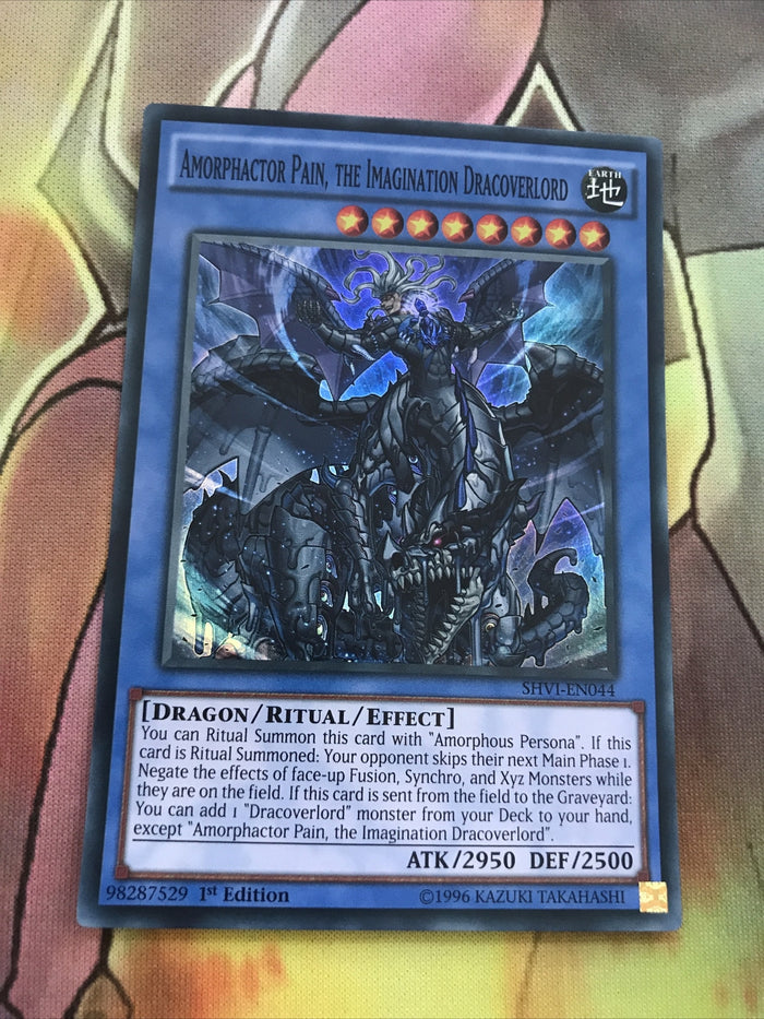 SHVI-EN044 Amorphactor Pain, the Imagination Dracoverlord Super Rare Yugioh