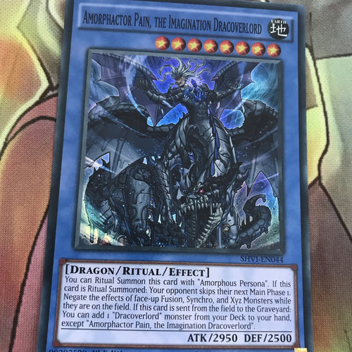 SHVI-EN044 Amorphactor Pain, the Imagination Dracoverlord Super Rare Yugioh