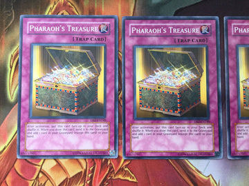 DB2-EN248 x3 Pharaoh Treasure PLAYSET Yugioh (back)