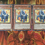 LCGX-EN159 x3 Crystal Beast Amber Mammoth Common Unlimited Playset Yugioh NM