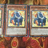 LCGX-EN159 x3 Crystal Beast Amber Mammoth Common Unlimited Playset Yugioh NM