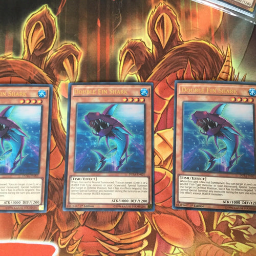 DUSA-EN001 Yugioh 3x Ultra Rare Double Fin Shark 1st Edition
