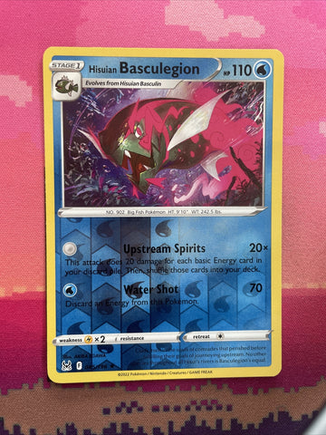 Pokemon Card Hisuian Basculegion 045/196 Reverse Holo Lost Origin Near Mint