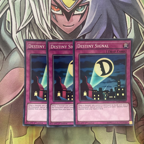 DESO-EN059 x3 Destiny Signal Super Rare Excellent Condition Yugioh