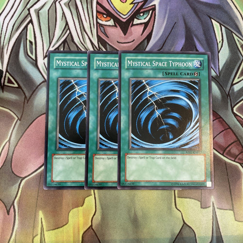 RP01-EN057 x3 Mystical Space Typhoon Common Excellent Conditon Yugioh