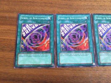 LON-048 Yugioh 3x Scroll Of Bewitchment Mixed Sets (Mixed)! (back)