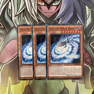 CHIM-EN016 x3 Galactic Spiral Dragon Common Excellent Condition Yugioh