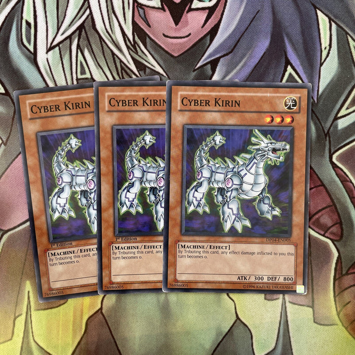 DP04-EN005 x3 Cyber Kirin Common Excellent Condition Yugioh