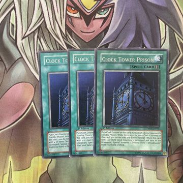 DP05-EN016 x3 Clock Tower Prison Rare Excellent Condition Yugioh