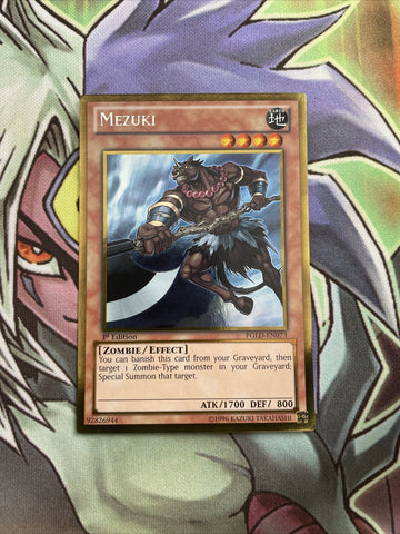 PGLD-EN073 Mezuki Gold Rare 1st Edition NM Yugioh Card