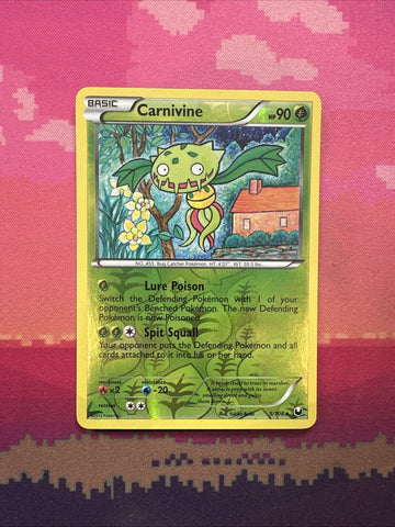Pokemon Card Carvnivine Dark Explorers Reverse Holo Rare 5/108 Near Mint