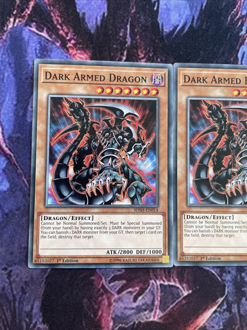 SDSH-EN014 x3 Dark Armed Dragon Common Mint YuGiOh Cards (back)