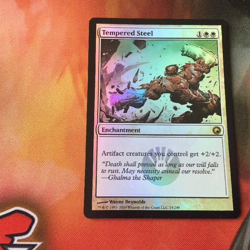 Tempered Steel Foil - Scars Of Mirrodin Excellent Magic MTG