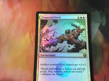 Tempered Steel Foil - Scars Of Mirrodin Excellent Magic MTG (back)