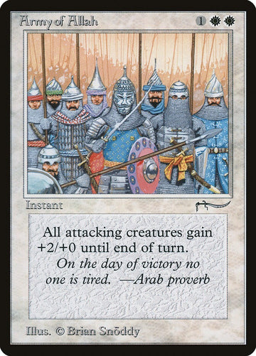 Army Of Allah -  Arabian Nights Excellent Magic MTG