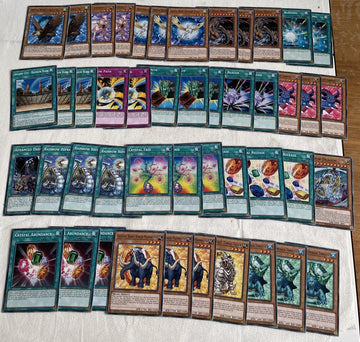 Yugioh Crystal Beast 46 Card Full Playable Deck