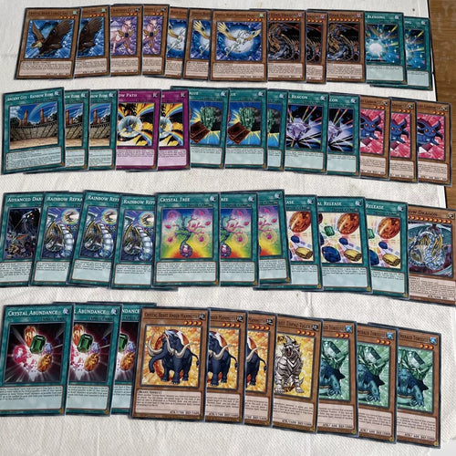 Yugioh Crystal Beast 46 Card Full Playable Deck