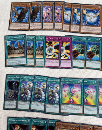 Yugioh Crystal Beast 46 Card Full Playable Deck (back)