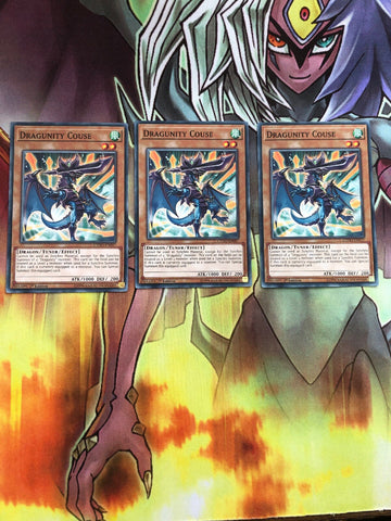 CYHO-EN017 Yugioh :3x DRAGUNITY COUSE - Common Card - 1st Edition