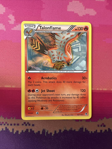 Pokemon Card Talonflame Phantom Forces Rare 10/119 Near Mint