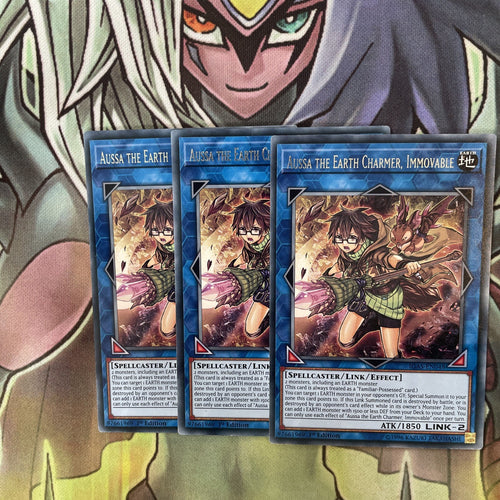 IGAS-EN048 x3 Aussa the Earth Charmer, Immovable Rare Excellent Cond Yugioh