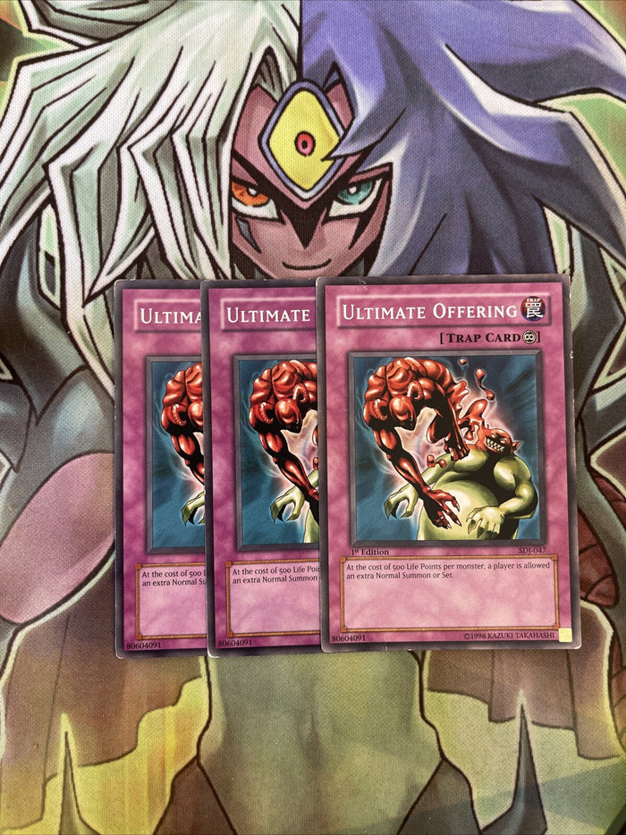 SDJ-047 x3 Ultimate Offering Common Excellent Condition Yugioh
