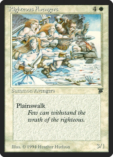 Righteous Avengers - Legends Excellent Magic MTG