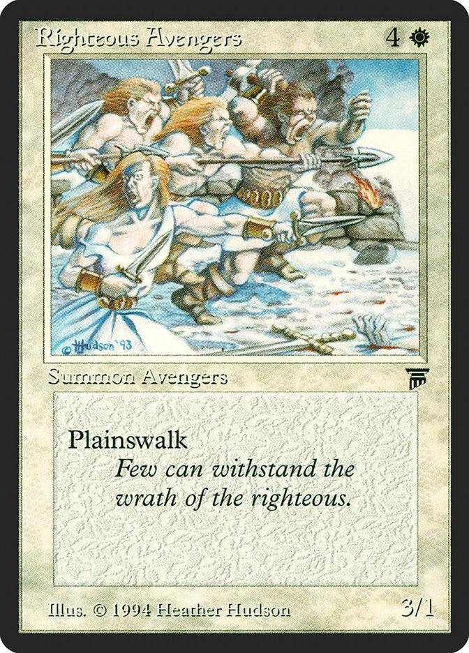 Righteous Avengers - Legends Excellent Magic MTG
