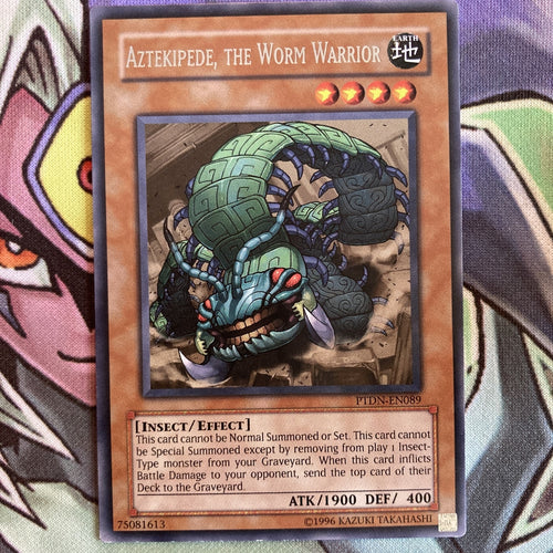 PTDN-EN089 Aztekpiede, The Worm Warrior Rare UNL Edition NM Yugioh Card