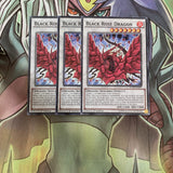 LC5D-EN099 x3 Black Rose Dragon Common Excellent Condition Yugioh