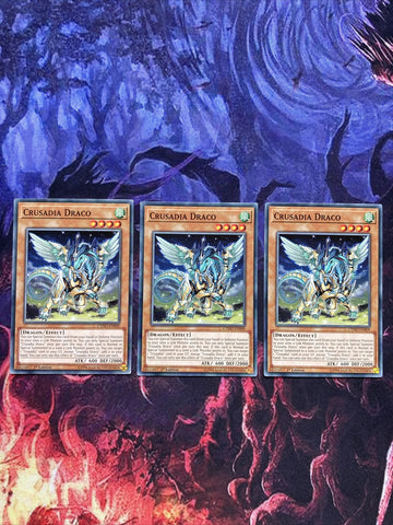 CYHO-EN009 Yugioh 3x Crusadia Draco (NM)