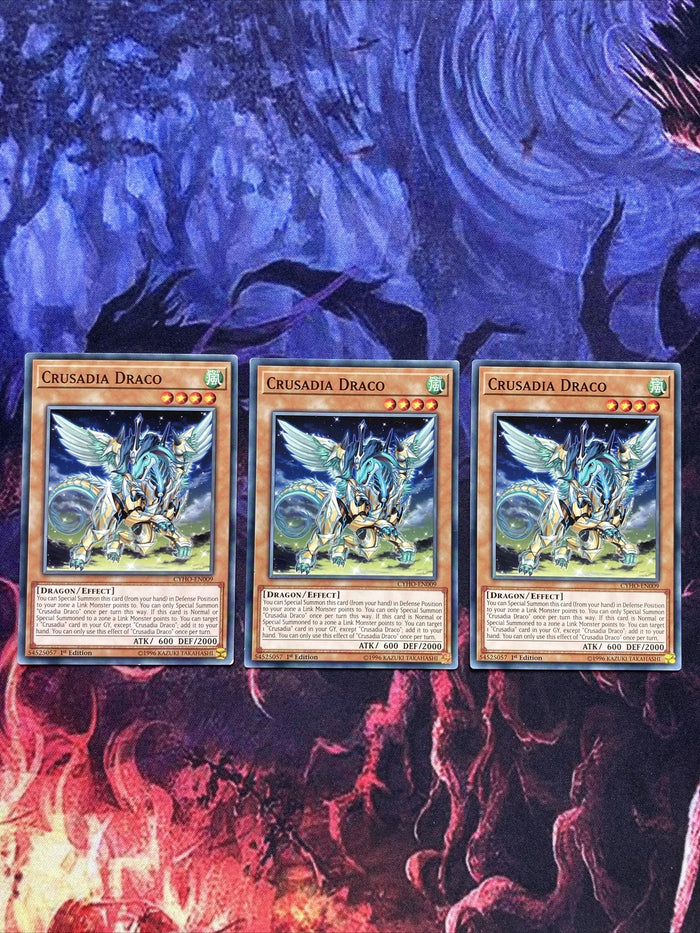CYHO-EN009 Yugioh 3x Crusadia Draco (NM)